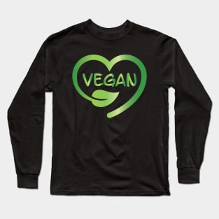 Vegan Heart Long Sleeve T-Shirt